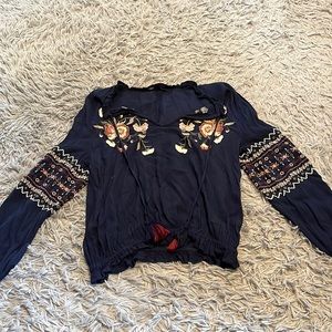 American eagle navy blouse